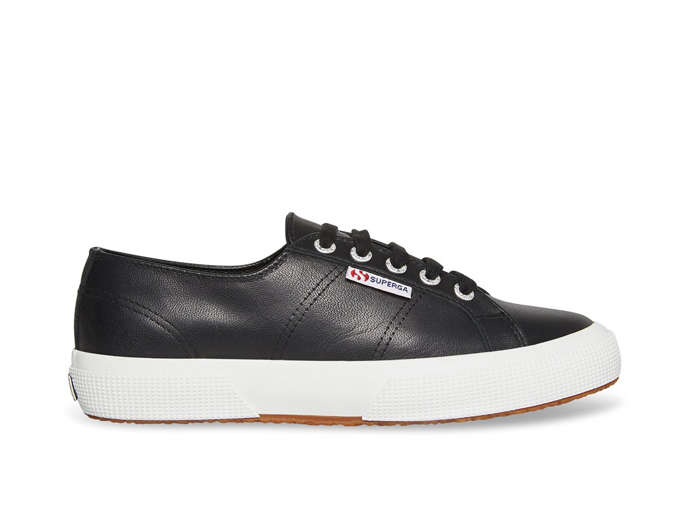 Zapatillas Superga Mujer Negras - 2750 Nappaleau - 153806CWO